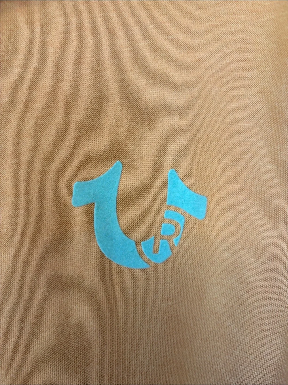 True Religion Orange Graphic World Tour Hoodie -539sku